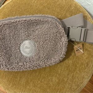 Victoria's Secret Gray Fleece Satchel